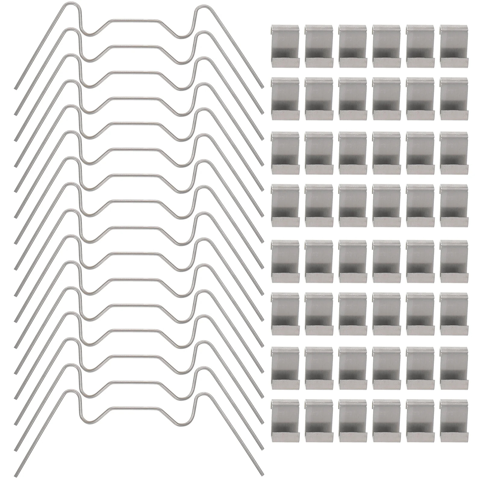100 шт. зажимы для остекления тепличного стекла шнура перекрытие серебряная