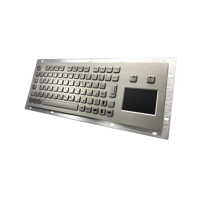 

Прочная промышленная Металлическая USB-клавиатура S304 с прочной сенсорной панелью