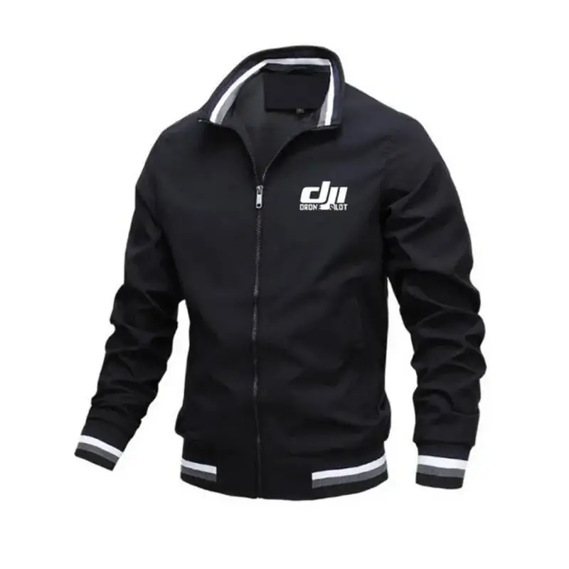 

Men's Bomber Jacket DJI Drone Pilot Casual autumn Windbreaker Jackets Coat Fashion Slim Male Outwear Sports Windproof Clothing