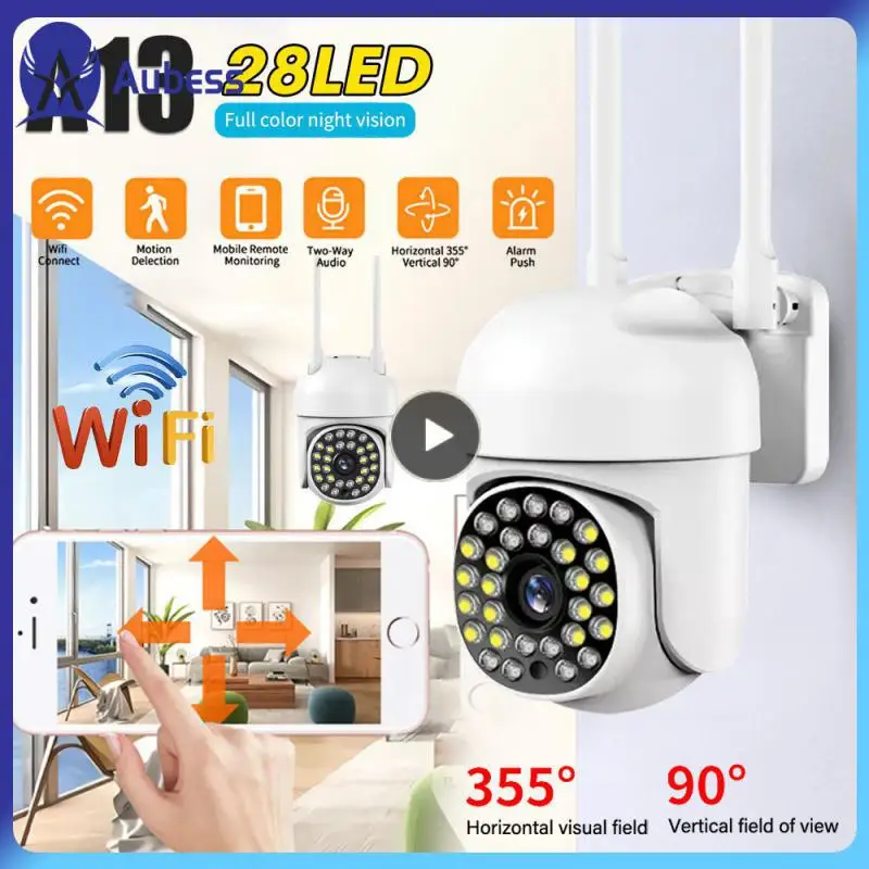 

Ai Auto Tracking Webcam 1080p Ptz Camera Mini Two-way Audio Security Protection Monitor Smart Home Night Vision Wireless Camera