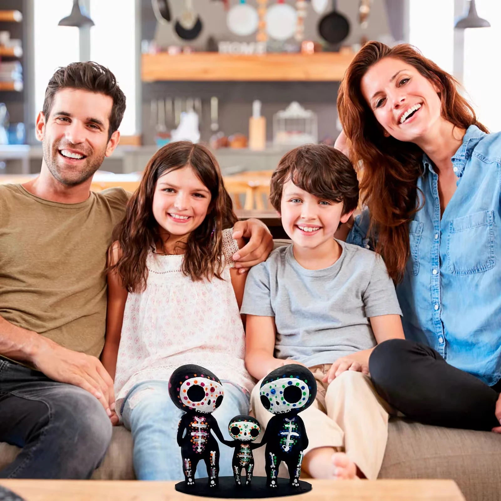 Полимерные фигурки с дизайном черепа идеально подходят для Хэллоуина и юбилея.