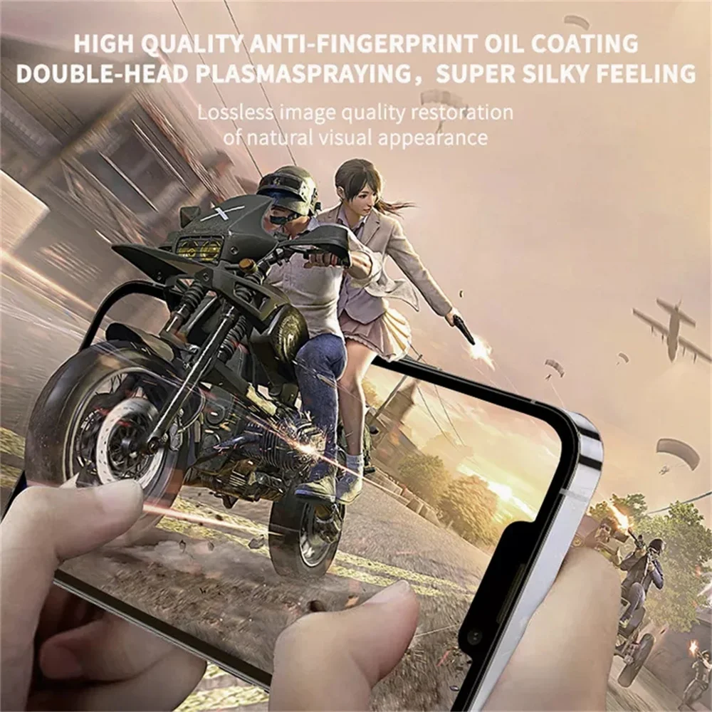 10pcs OG Tempered Glass Full Cover Curved Screen Protector Film Guard For iPhone 14 Pro Max 13 Mini 12 11 XS XR X 8 7 6 Plus SE