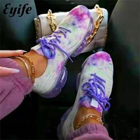 women trendy sneakers 2022 hot sell fashion cushion lace up ladies running sport shoes 35 43 larged size female vulcanize shoes