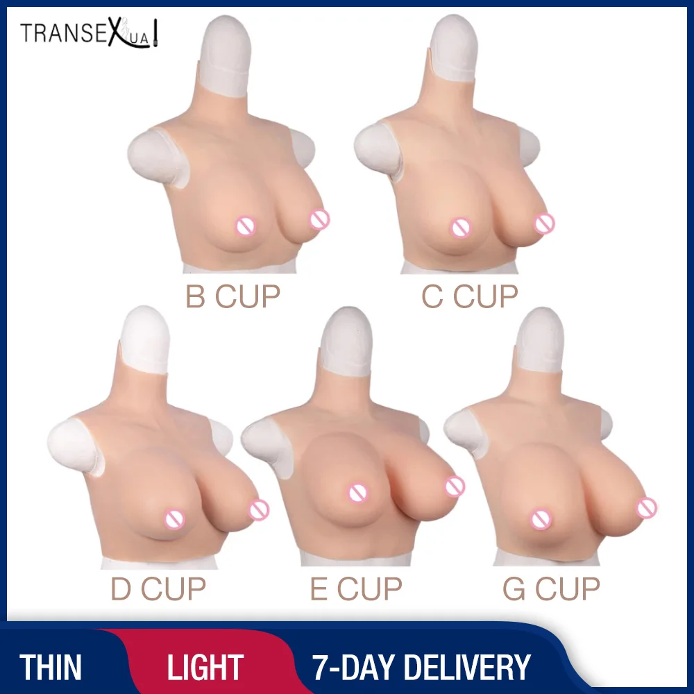

Silicone Fake Boobs Breast Forms Tits Supper Thin Material Summer Cool Style For Transgender Crossdresser Drag Queen Cosplay