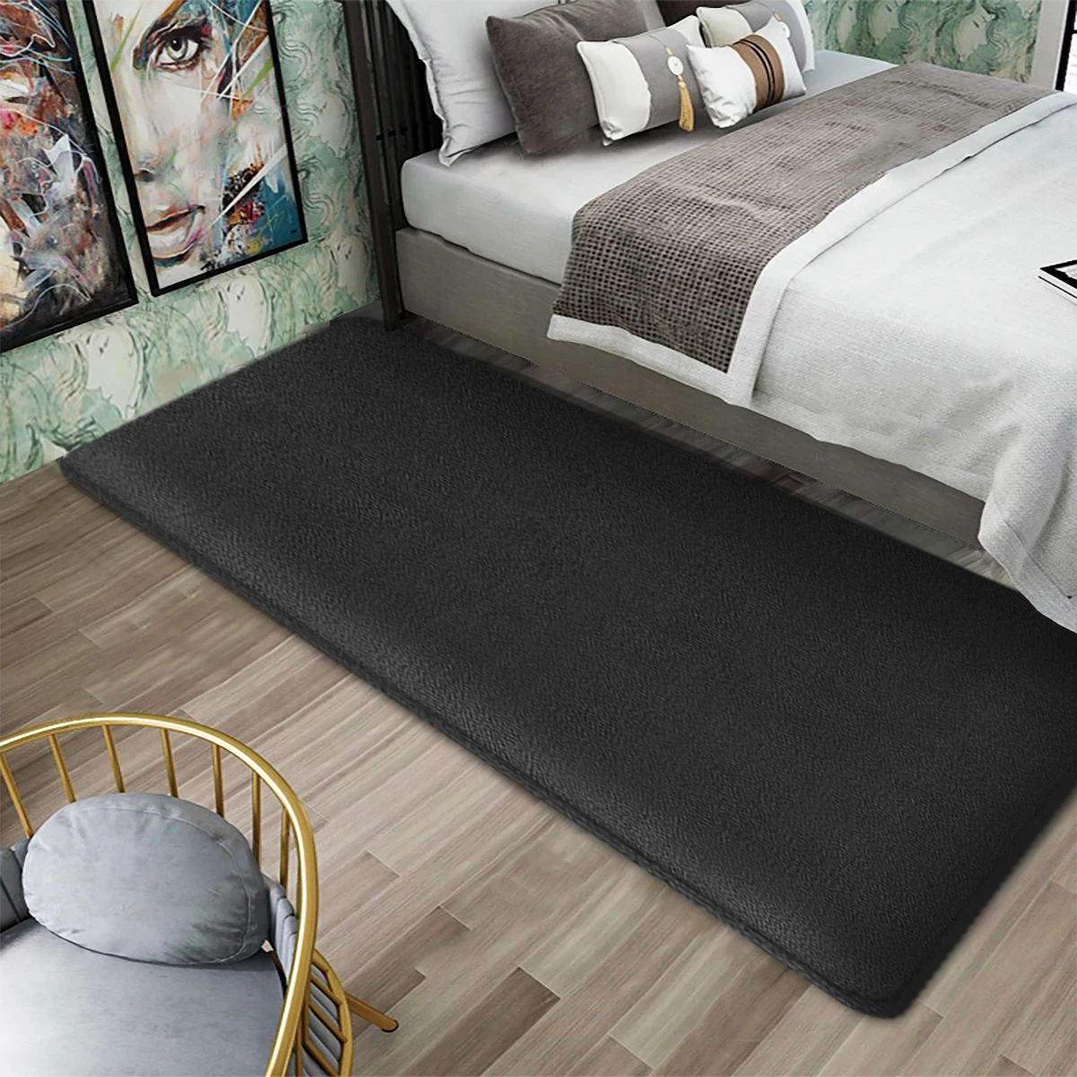 Коврик для спальни коврик прачечной нескользящий большого размера дома вязаный