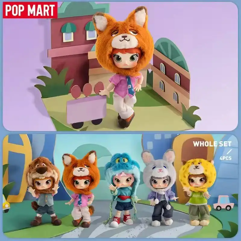 Фото POP MART MOLLY ZOOTOPIA 2 серии 1/12 слепая коробка Kawaii фигурка кукла настольное украшение модель Mystery Box подарочная игрушка №1