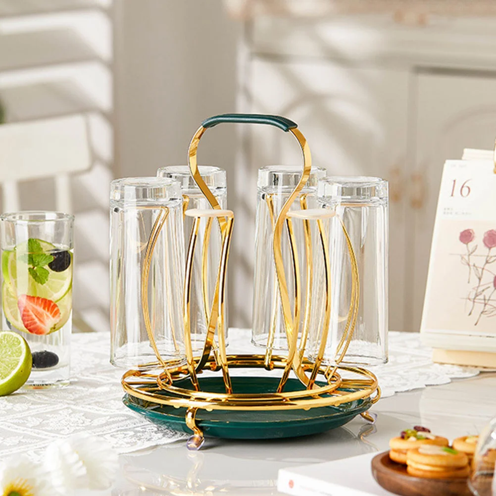 

Household Cup Stand Delicate Cup Drying Rack Iron Mug Bracket Home Accessory