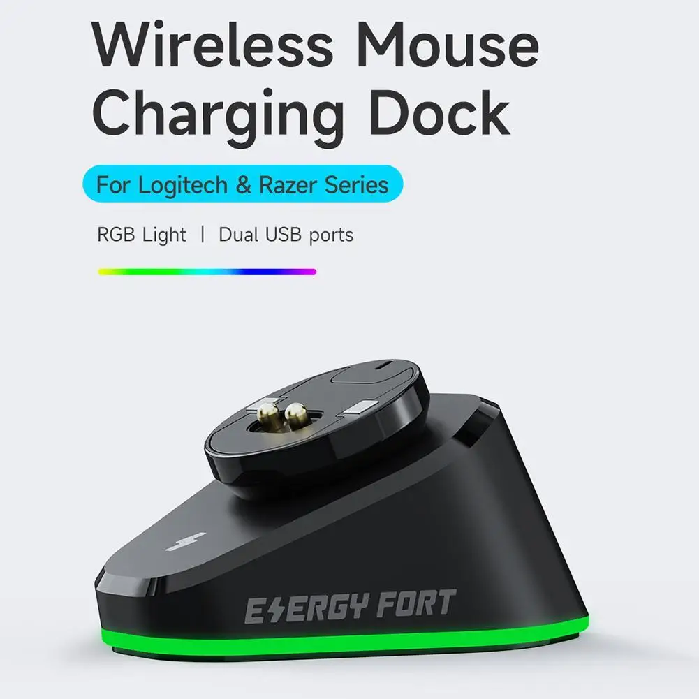 Беспроводное зарядное устройство для игровой мыши для Logitech G403 G502 X Plus G703 G903 / GPW1/2
