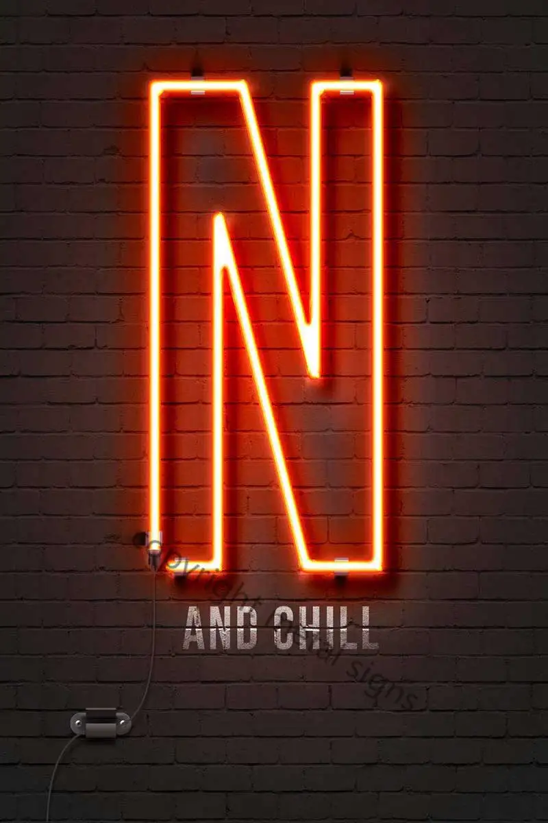 

Неоновая металлическая вывеска Netflix And Chill, жестяные таблички, Настенный декор, ретро винтажная неоновая вывеска для мужчин, пещера, кафе, паб...