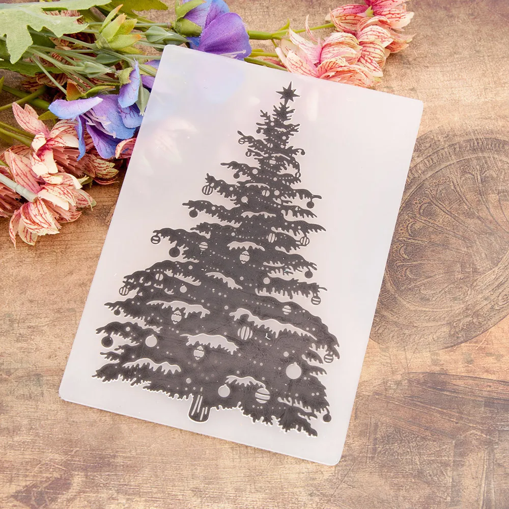 

Рождественская елка, пластиковый шаблон для тиснения, шаблон для «сделай сам», скрапбукинг, бумага, рукоделие, фотоальбом, изготовление открыток, украшение ручной работы