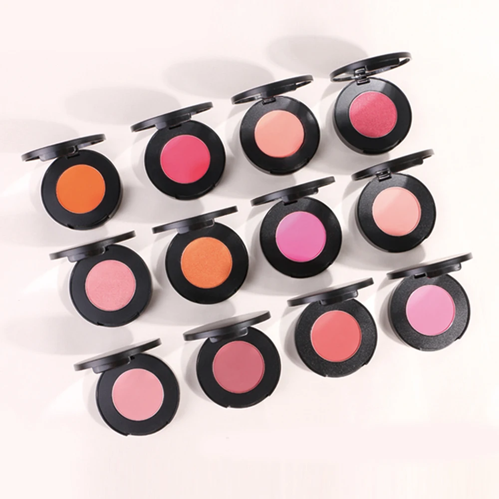 

Фирменная 12-цветная пудра для румян, индивидуальная объемная Натуральная отделка, порошковая стойкая пигментная румяна, румяна, черная коробка