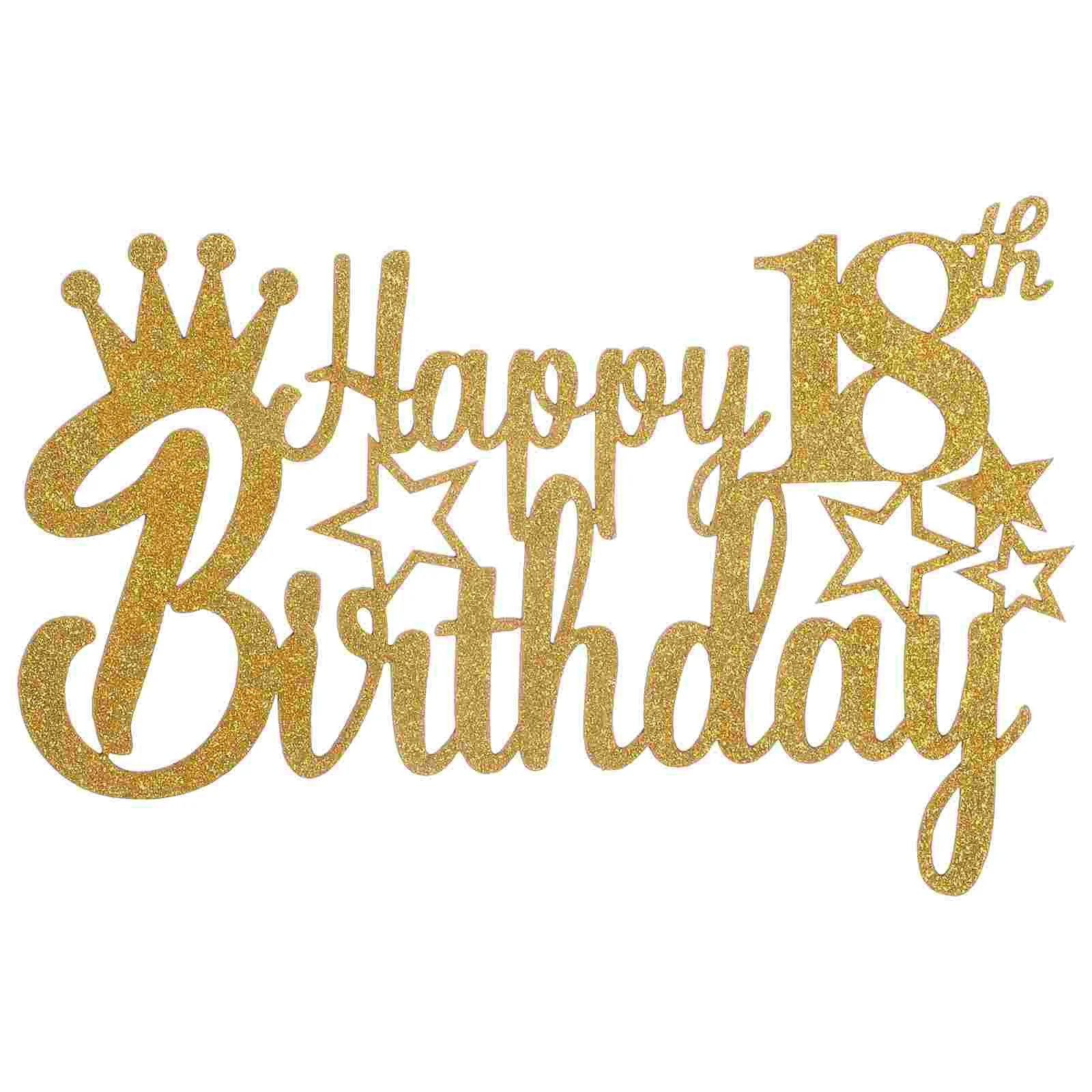 

Happy Birthday Cake Topper Cupcake Topper Birthday Cake Decoration 18th Birthday Cake Topper