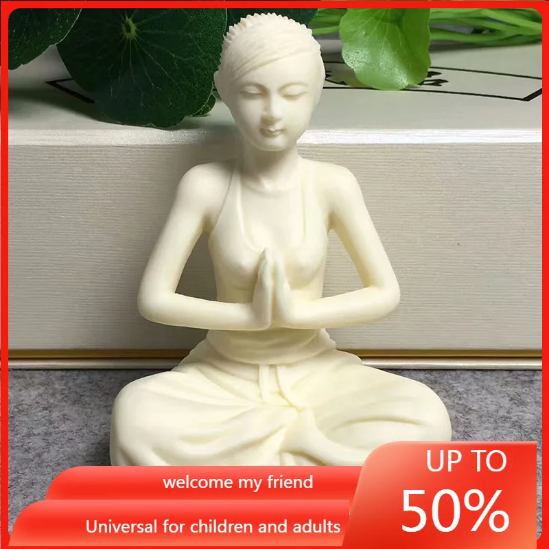 

Ivory Nut Carved Indian Yoga Beauty Bodhi Seeds Coconut Wood Home Desktop Crafts Ornaments desk decoration