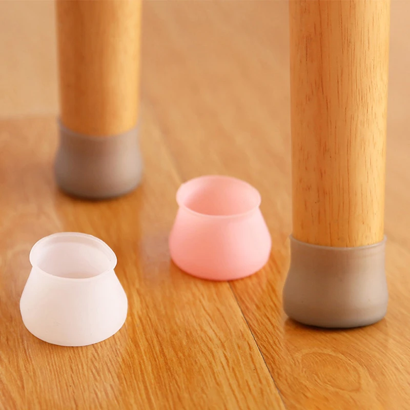 

PVC Furniture Legs Protection Cover Transparent Silicone Chair Leg for Round Bottom Non-Slip Furniture Covers Table Feet Caps