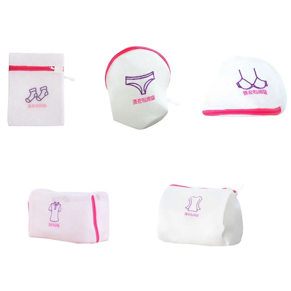 

Новейшие сетчатые мешки для стирки, двухслойный портативный мешок для стирки бюстгальтеров, свитеров, носков, дорожные уличные мешки для хр...