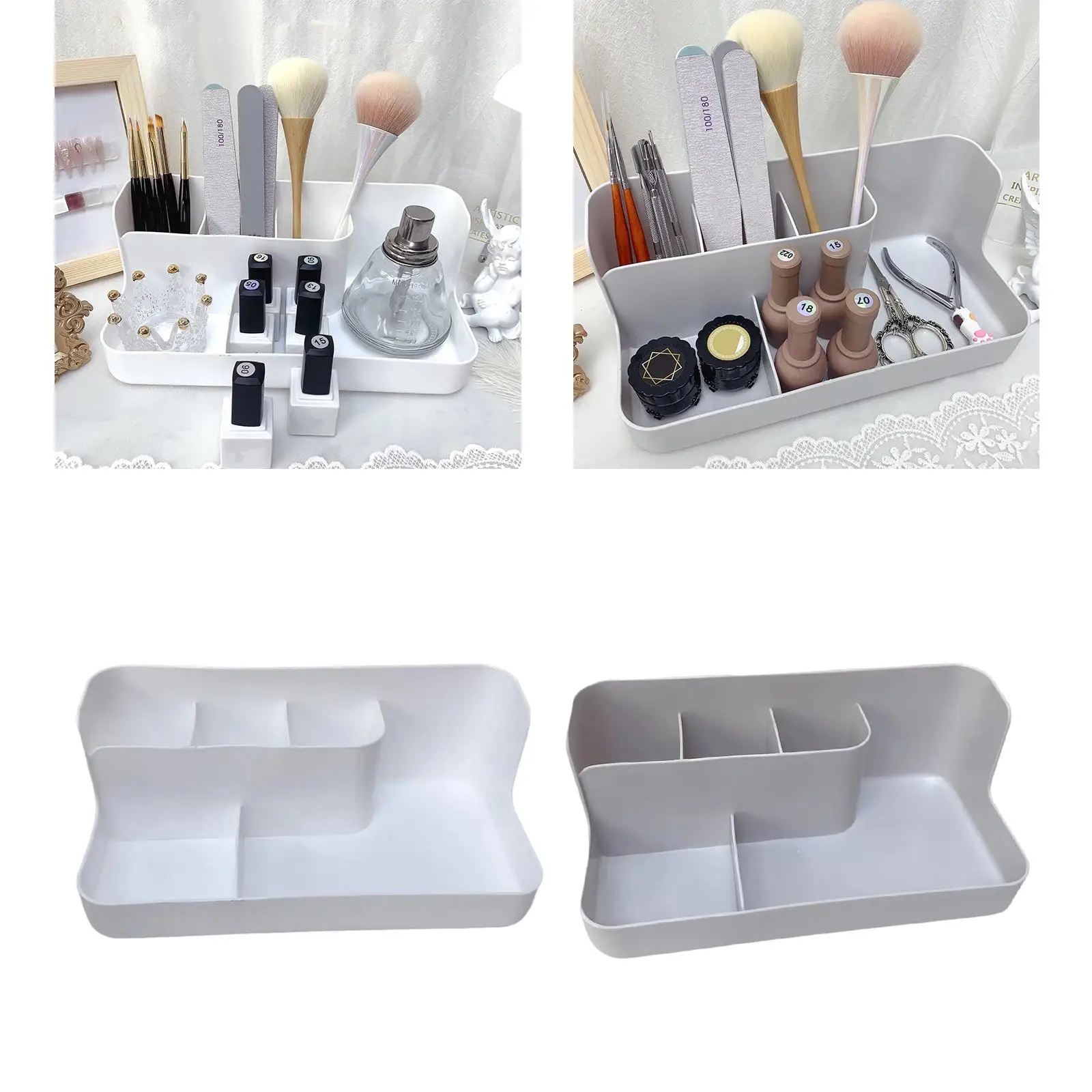 Ящик для хранения инструментов для дизайна ногтей, шкаф для аксессуаров большой емкости для полировки полосок, офисные принадлежности, бусины, мелочи, ручки для кистей для ногтей