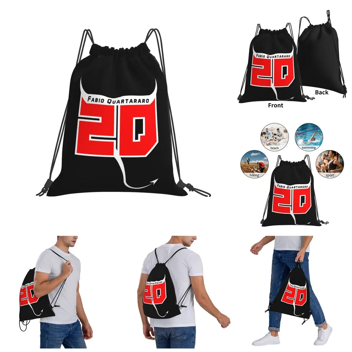 

Fabio-Quartararos #20 El-Diablos Classic Drawstring Bags Gym Bag Funny Backpack Geeky Knapsack