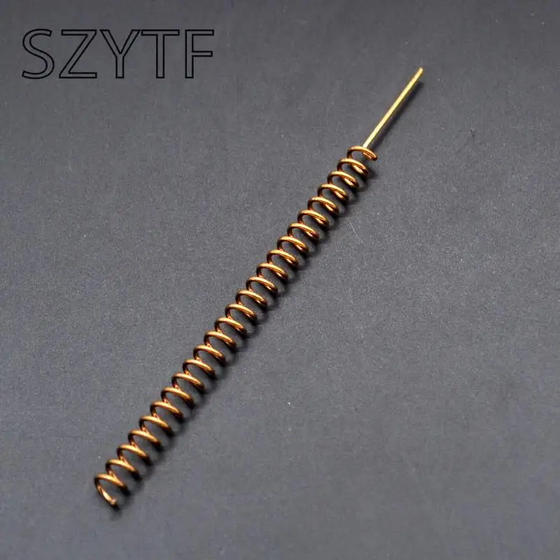 

10 шт., спиральная антенна 433 МГц с фосфорной медной пружиной, печатная плата для прямой сварки