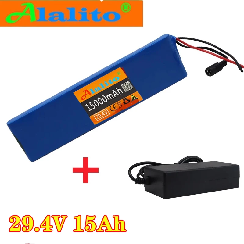 

24V 12Ah 7S2P 18650 li-ion Rechargeable battery pack 29.4v12000mAh electric bicycle moped Balancing scooter+ 29.4V 2A Charger