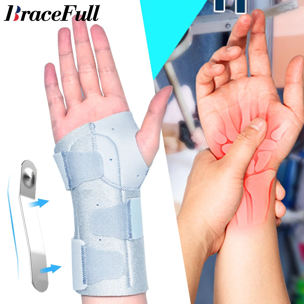

1Pcs Wrist Brace Support for Carpal Tunne with Splints Right Left Hand,Arm Hand Support for Injuries,Wrist Pain,Sprain,Sports