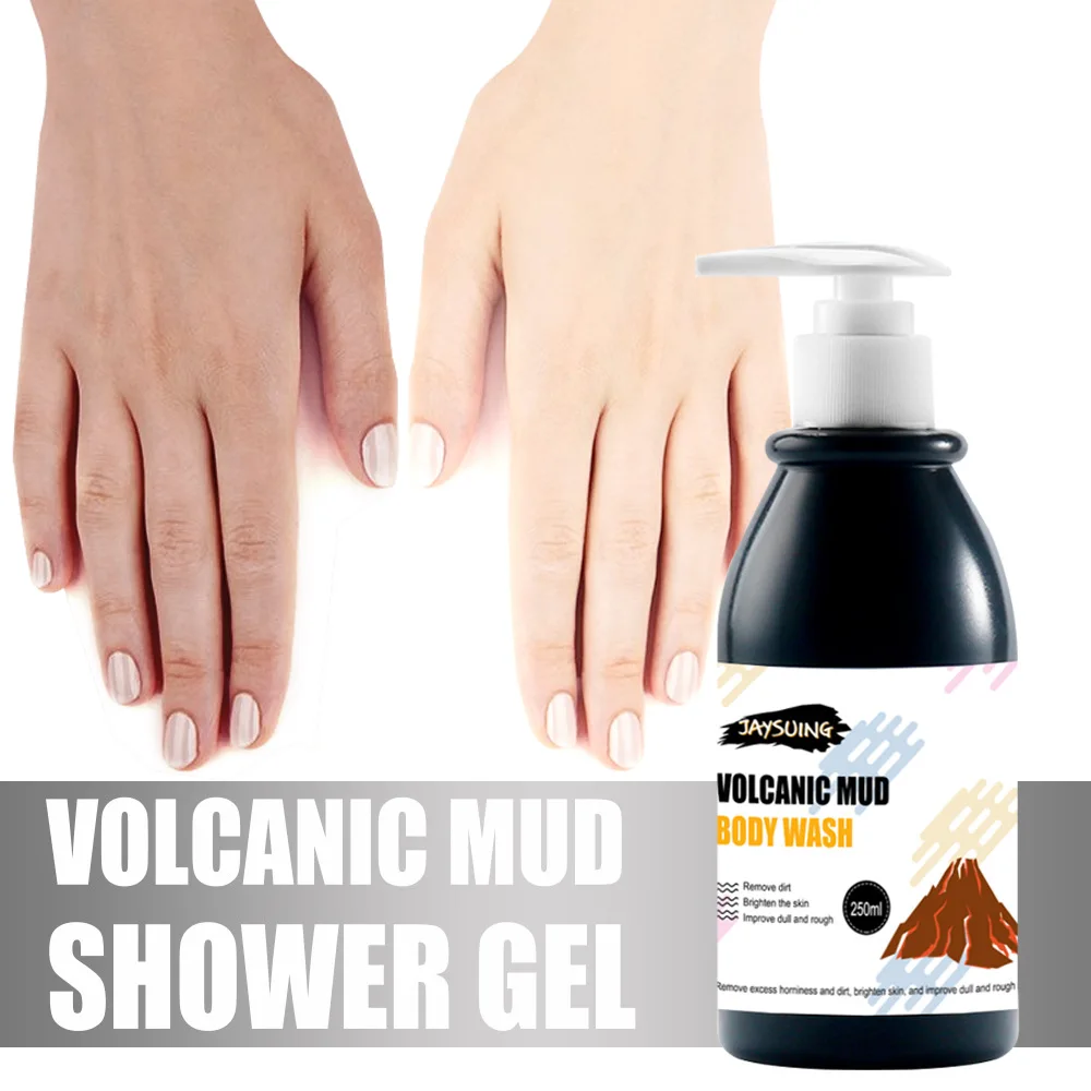 

250ml Deep Sea Mud Volcanic Mud Body Wash Skin Shower Cream Body Whitening Exfoliating Body Lotion skin deep cleaning shower gel