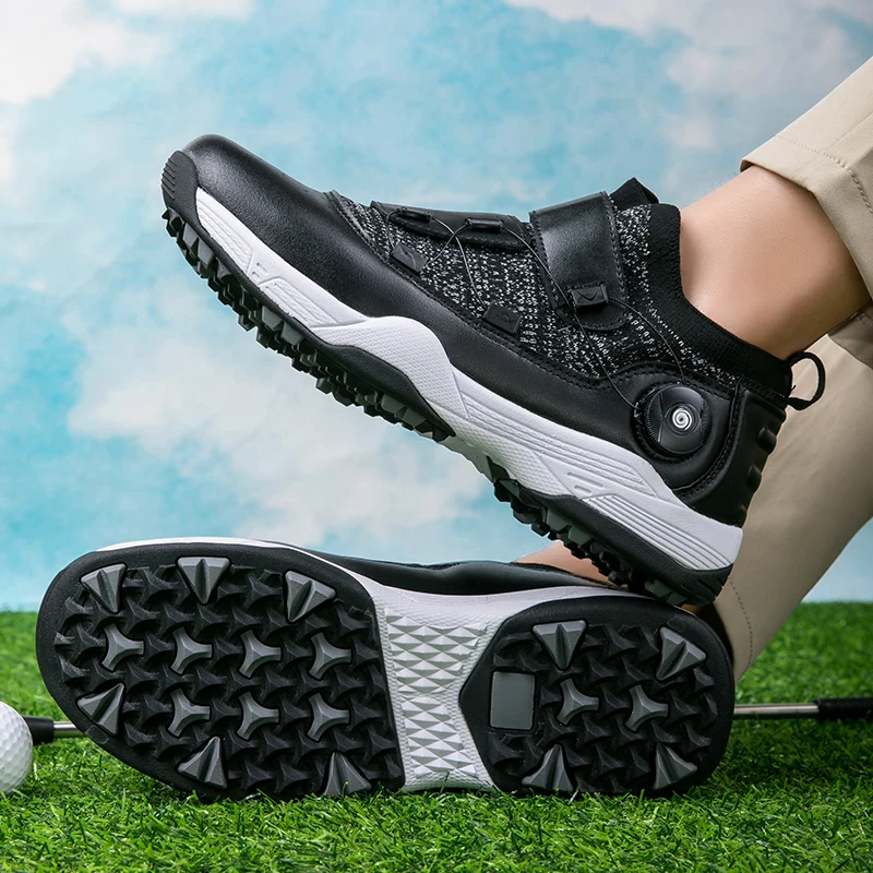 New Golf Shoes Men's Comfortable Golf Shoes Outdoor Fitness Golf Antiskid Shoes Size 36-46