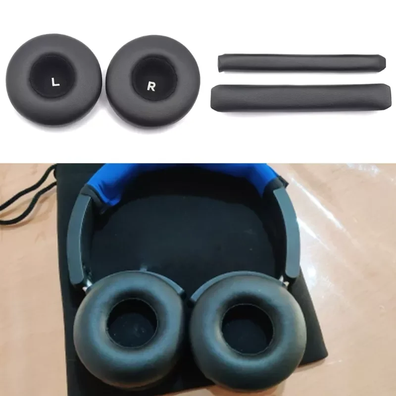 

Rapid transit Pair Replacement Leather Earpad Headband cushions Comfortable Ear Pad for AKG Y50 Y55 Y50BT Headsets
