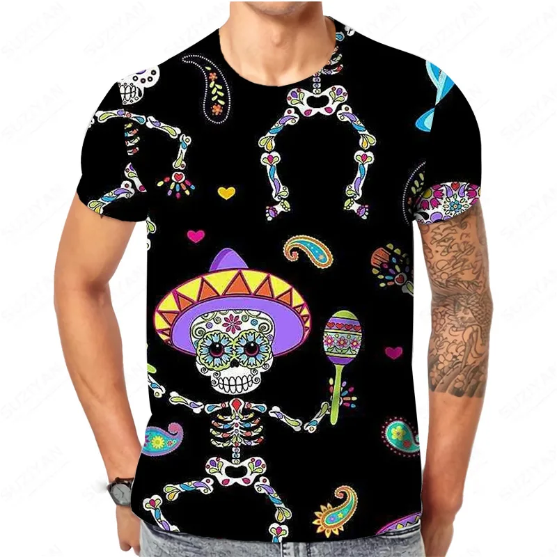 

Oversize Man T-Shirts Gothic Blouse Harajuku Puppy Printed One Piece T-Shirts For Men Motorcycle Prints Graphic Tees