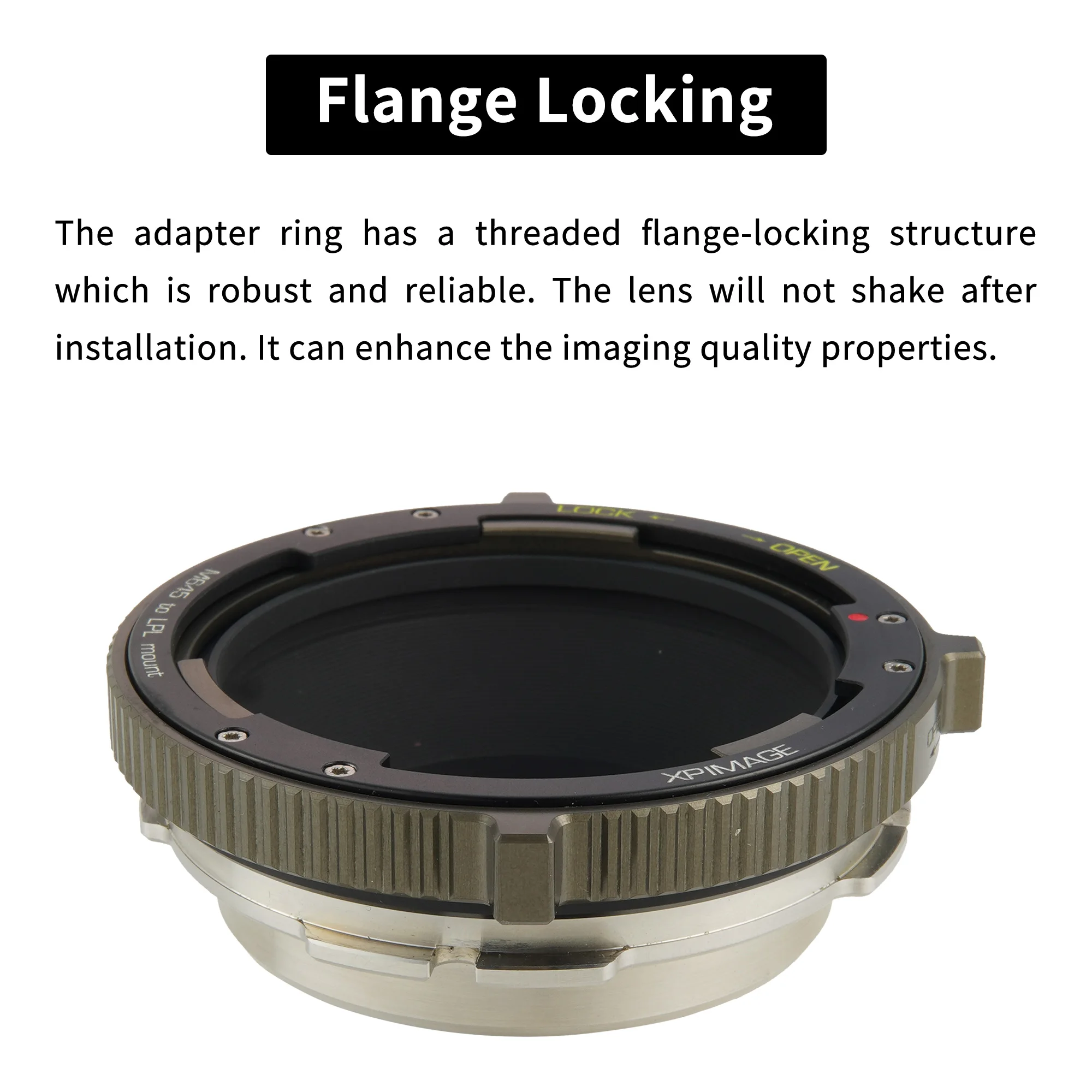 Фото Переходное кольцо XPIMAGE M645 к LPL, совместимое с линзами Mamiya 645, фазовыми Schneider для видеокамер ARRI LPL Carmera №2