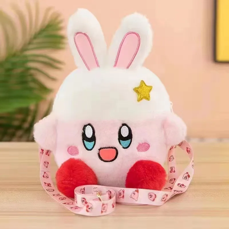 

Kirby плюшевая Сумка-Кроссбоди Kawaii кроличьи уши плечи аниме мультфильм мягкая игрушка кошелек карта Помада Телефон Девушки Подарки