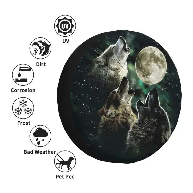 Фото Чехол для запасного колеса Three Wolf Moon от Antonia Neshev DecalGirl, покрышка для Grand RV, внедорожника, прицепа, Аксессуары для автомобилей 14 
