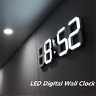 Светодиодные цифровые настенные часы, светящийся ночной режим, регулируемые электронные настольные часы, умные цифровые настенные часы, домашний декор