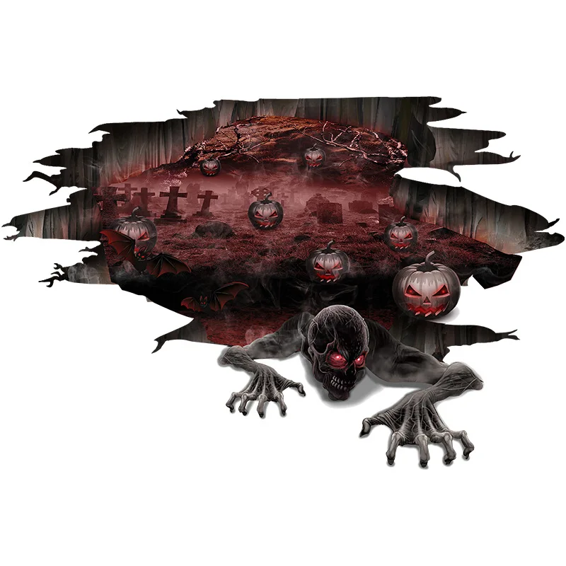 Наклейки на пол в виде тыквы чайки призрака большие вечерние стены для