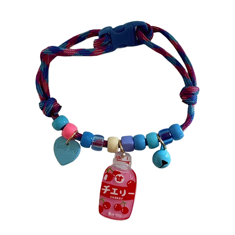 1 шт. ошейник для домашних животных кошек собак цветной плетеный свежий