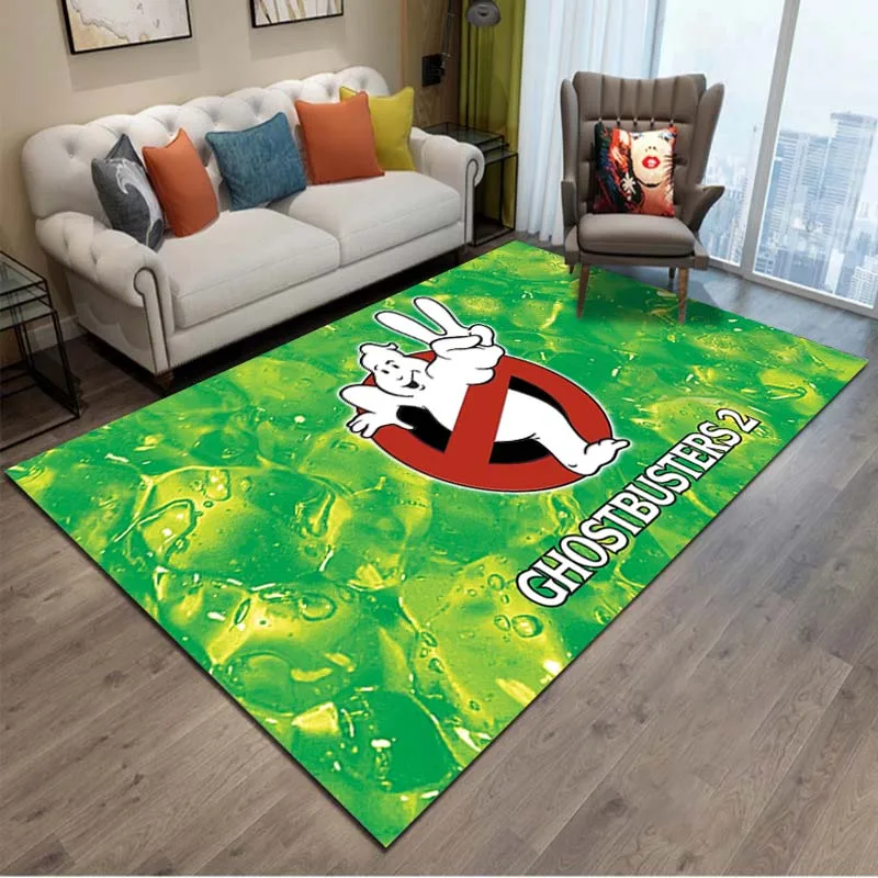 

15 sizes cartoon -Ghostbusters Creative Area Rugs,Carpet for Living Room Bedroom Home Decor,Kitchen Bathroom Non-slip Floor Mat