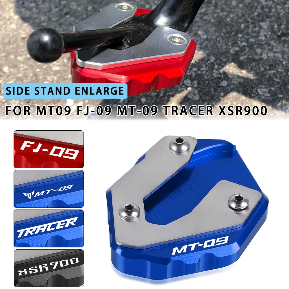 

2023 Motorcycle Parts Kickstand Sidestand Stand Extension Enlarger Pad For Yamaha MT-09 FJ-09 FJ09 MT09 TRACER XSR 900 XSR900