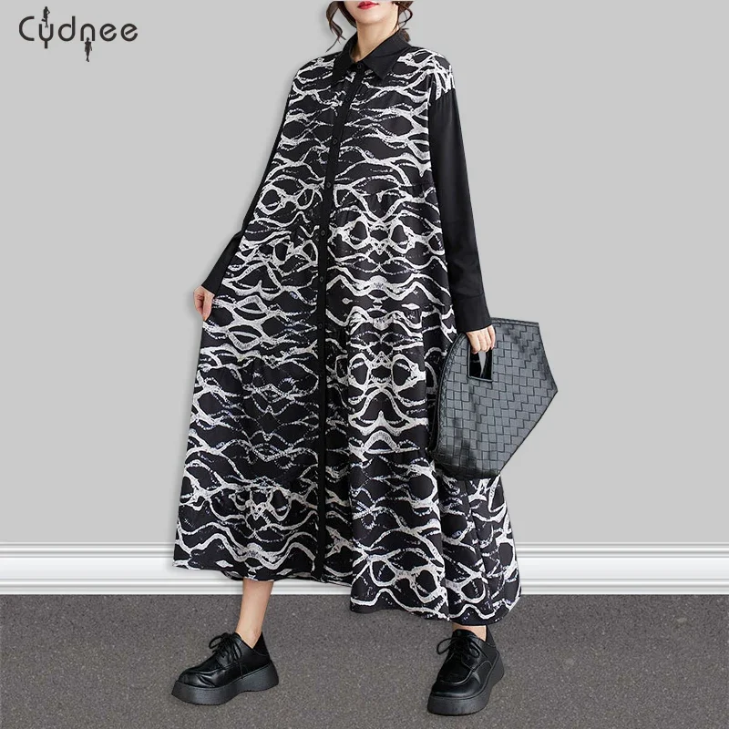 Женское неравномерно окрашенное платье-рубашка большого размера в мраморном