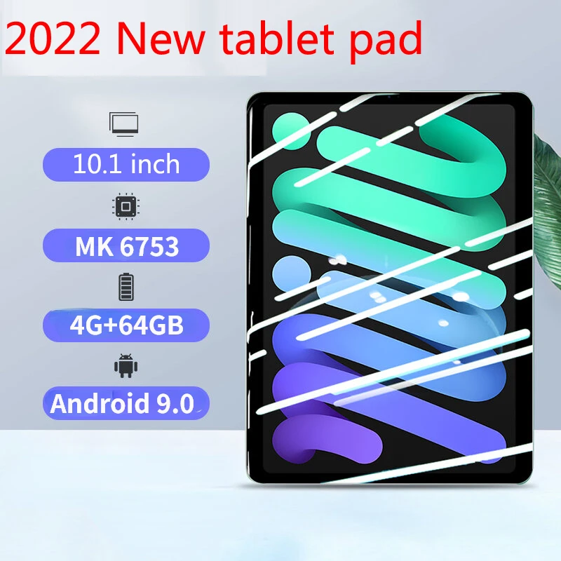 Android 9.0 Hot Sale 10.1 Inch 4G+64GB tablet Large Screen 4G Full Netcom tablet Support Zoom Support Netflix Tablet