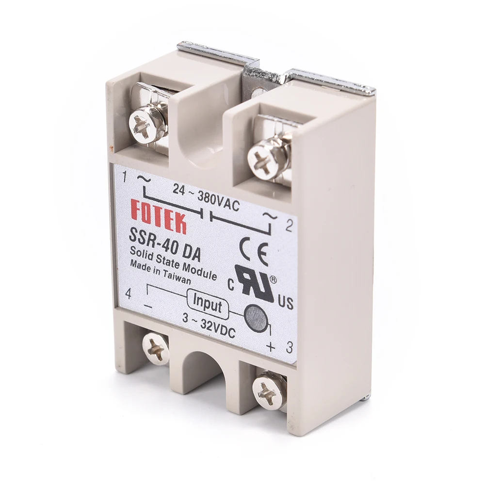 Промышленное твердотельное реле SSR 40A с защитным флагом SSR-40DA DC control AC |