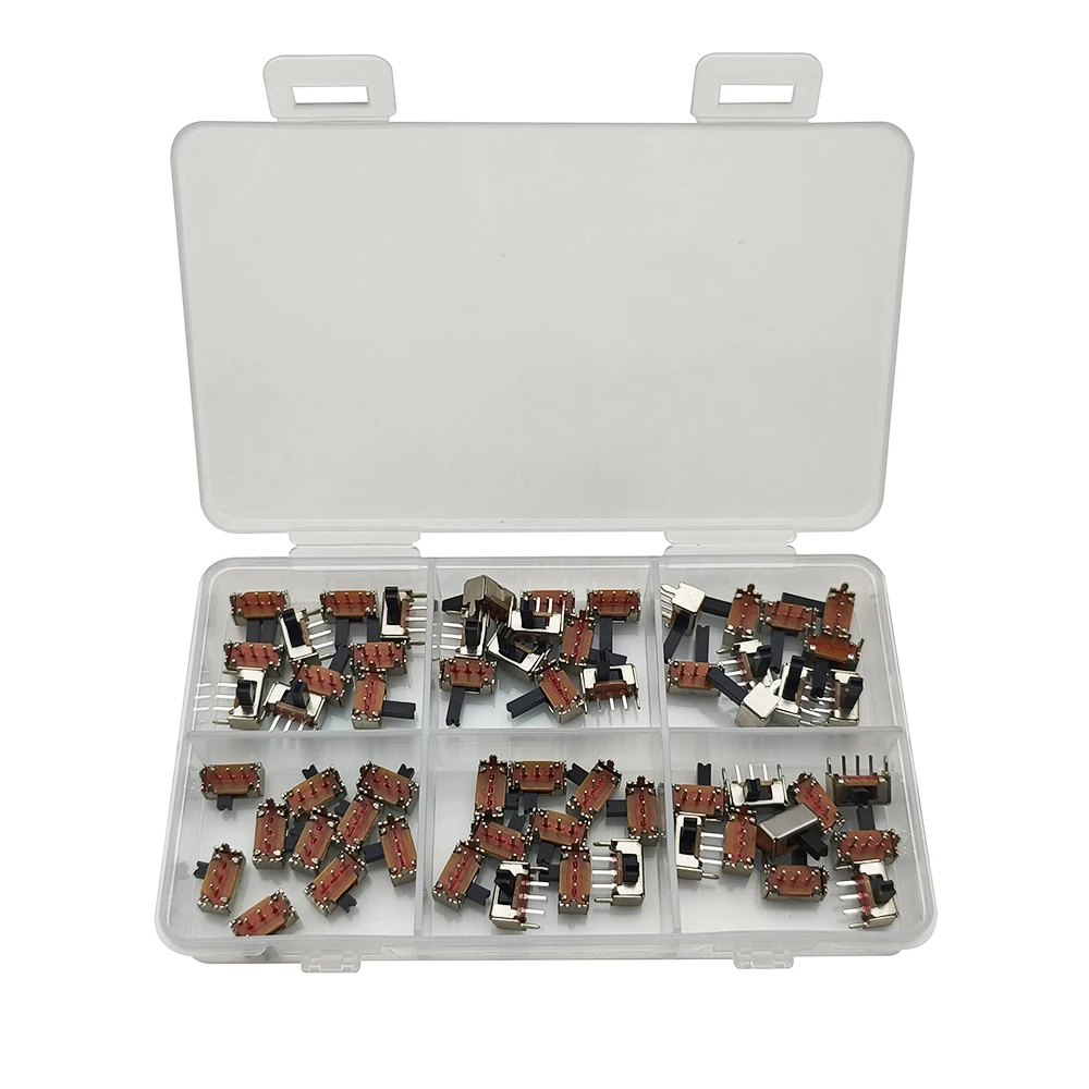 

Миниатюрный ползунковый переключатель SK12D07VG4, пластик, 60 шт.