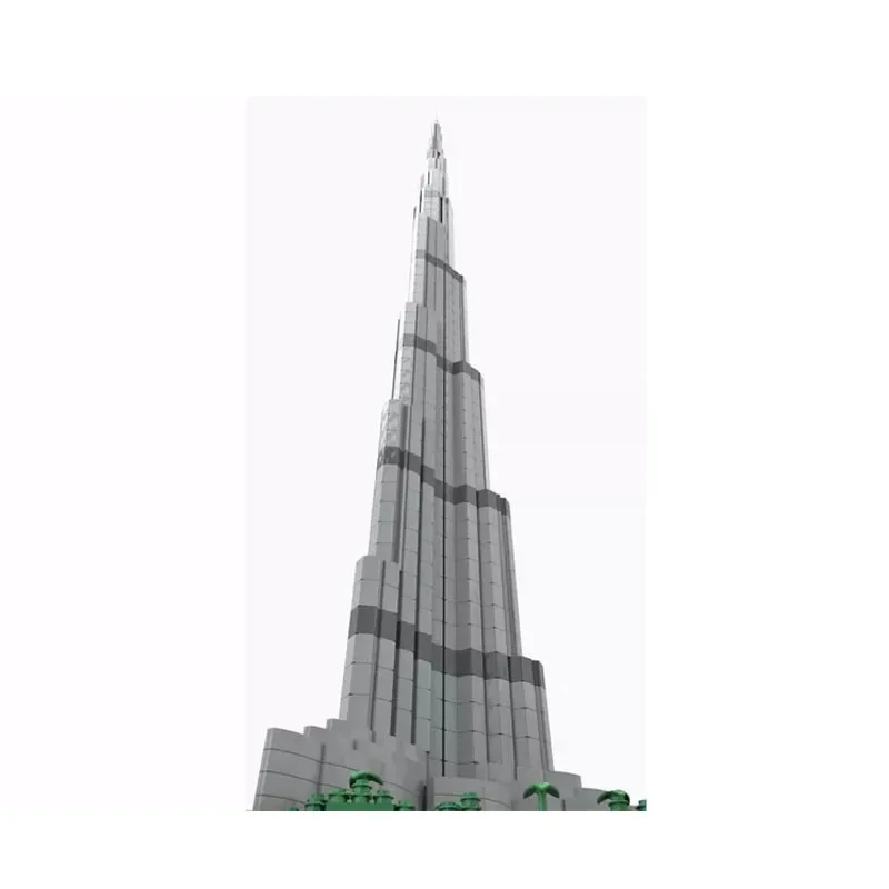 Строительный блок MOC-131908 небоскреб 1:800 высокой сложности Сращивание строительный