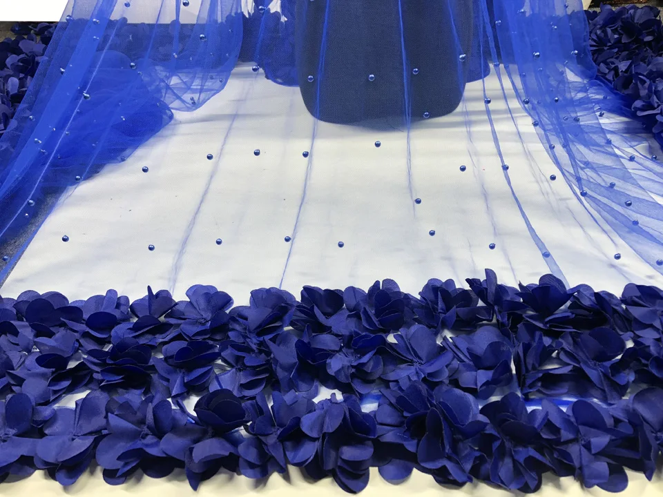 Новинка 3D французское кружево с блестками Nd Аппликация 5 ярдов/лот 2018 новейший