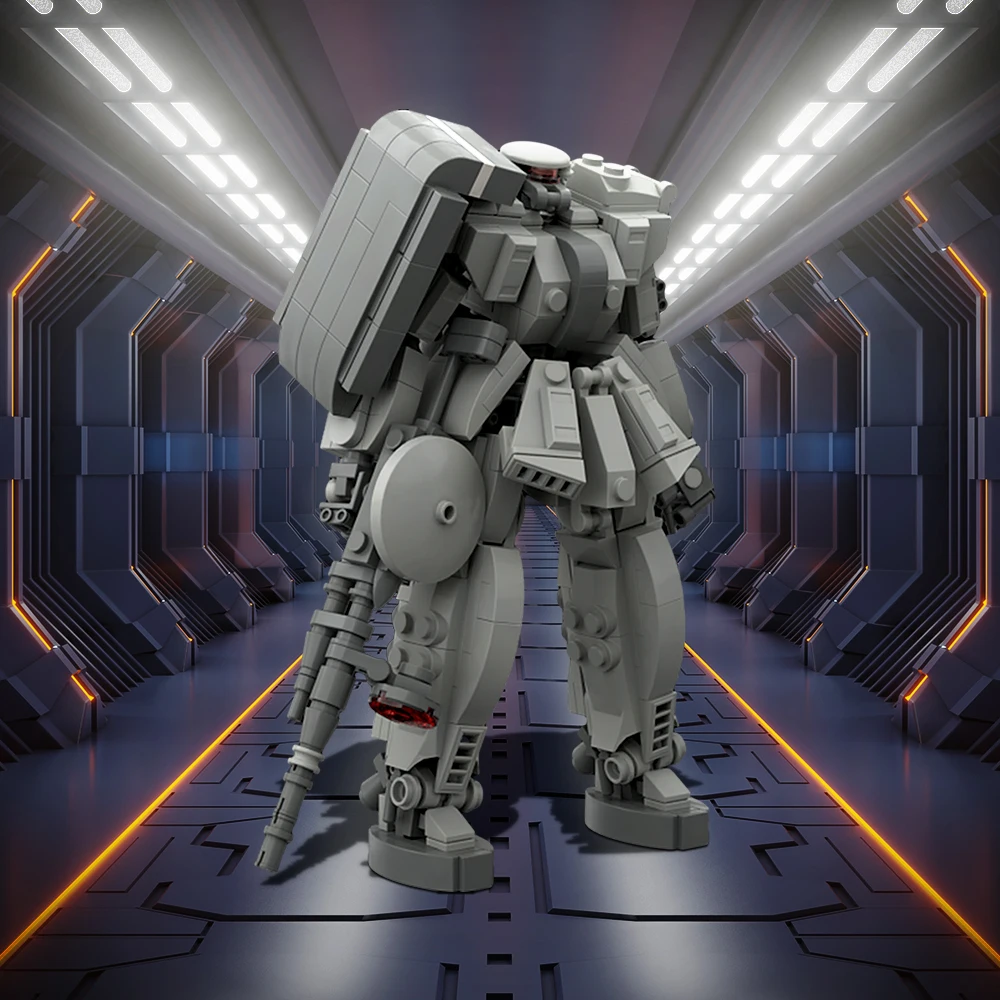 MOC- 164530 MS-06 ZAKU-2 робот строительные блоки модель ZAKU мобильный боевой кирпичи