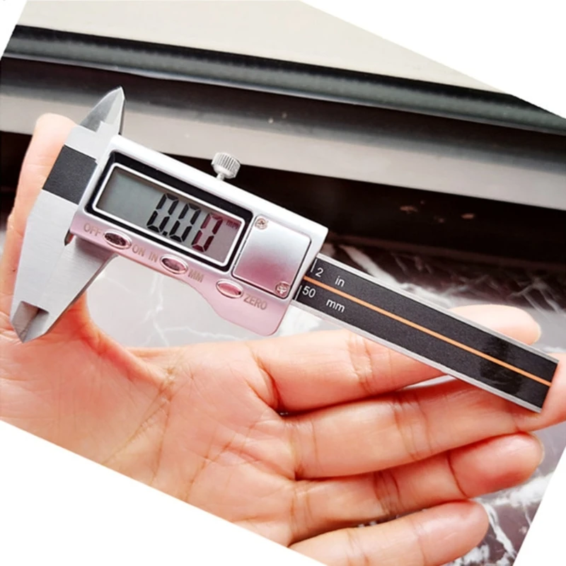 

Measuring Tool Stainless Steel Vernier-Caliper Digital Micrometers with Large LCD Screen Calipers Tool for DIY Household M4YD