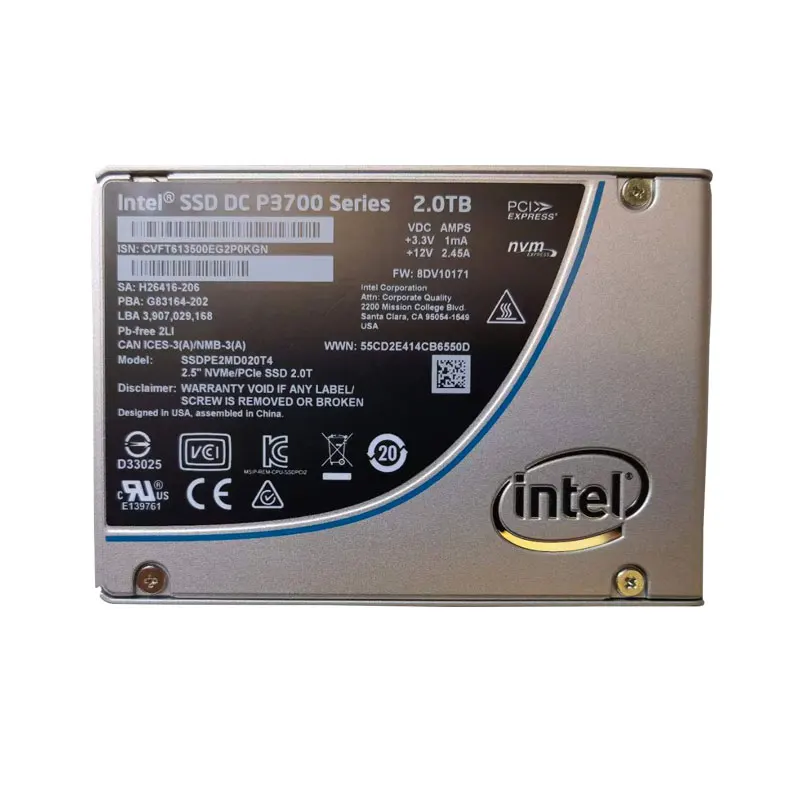 

2TB SSD DC P3700 Series SSDPE2MD020T4