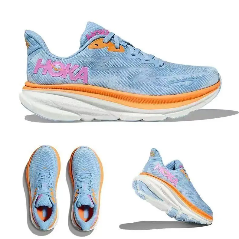 Кроссовки Hoka Clifton 9 для мужчин и женщин: амортизирующие, дышащие, для марафона и тренировок на шоссе, высокое качество (art.: 3920dcc19e0c6) - 3920dcc19e0c6