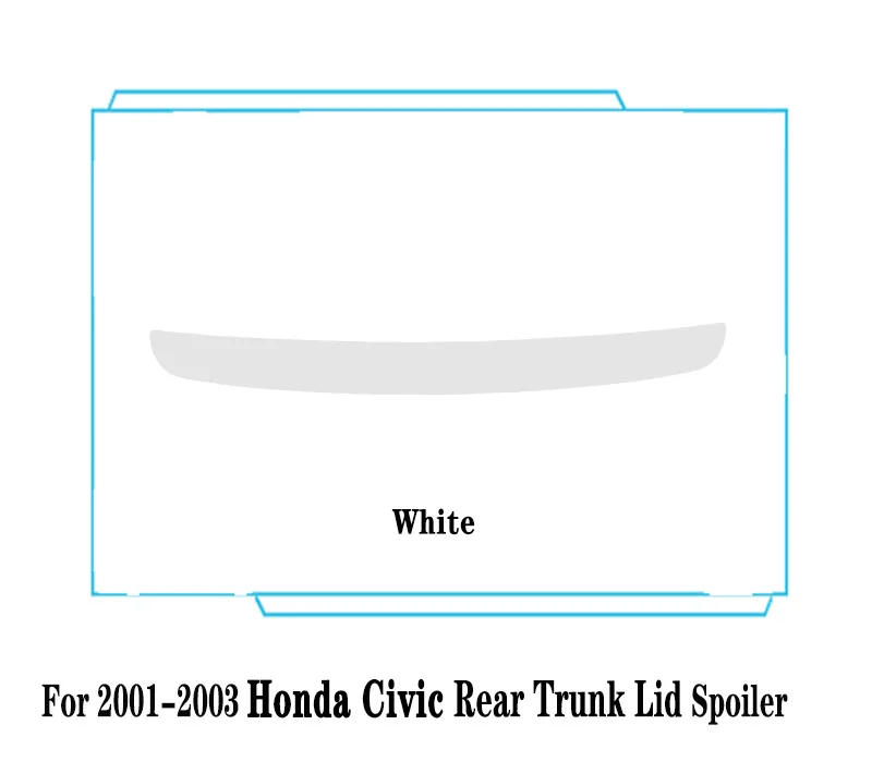 

Для Honda Civic 2001-2003 года, седан, спойлер, задняя крышка багажника, спойлер, крылья, АБС-пластик, черный тюнинг, украшение, комплект кузова, аксессуары