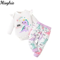 0 24m toddler infant baby girl clothes set print long sleeves bodysuit suit baby girl romper outfit newborn girl spring clothing