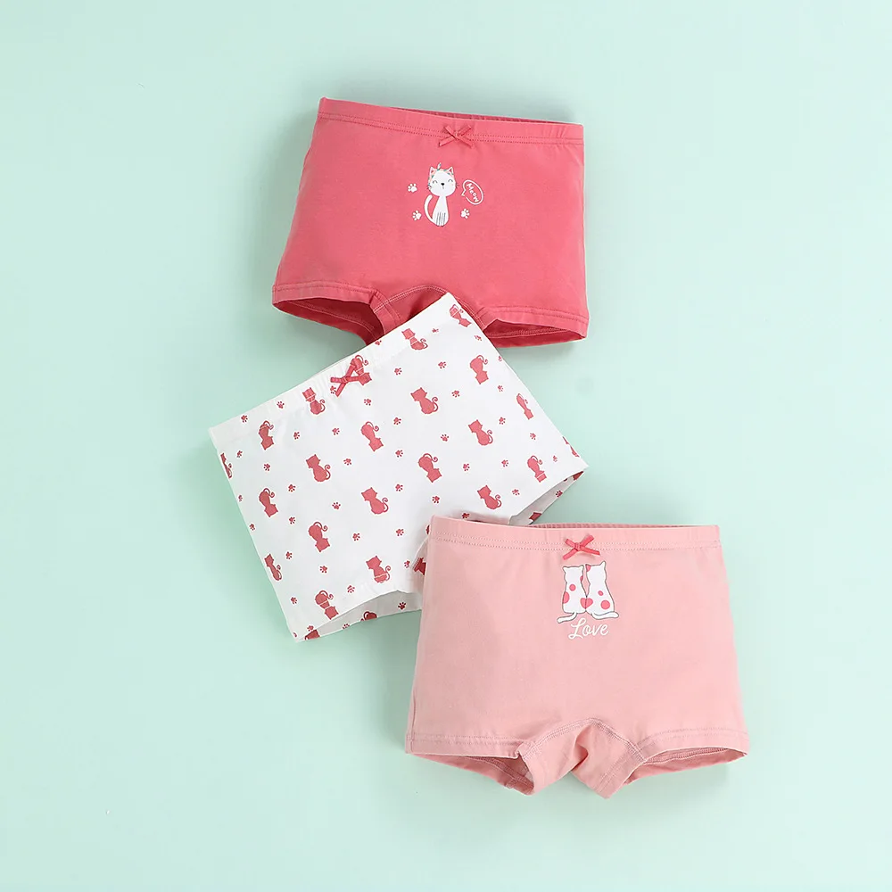 

3 Pieces/Lot 2-9Y Children Underwear High Quality Cotton Girls Panties Cute Baby Kids Briefs Child Soft girl Pants