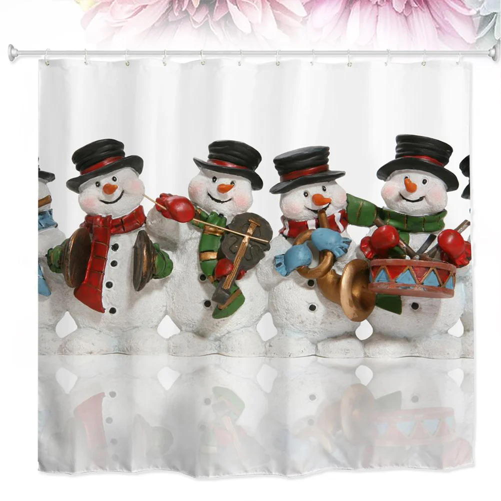 

1PC Mildewproof Dampproof 3D Curtain Graphics Bathtub Curtain Bathroom Curtain with Rings
